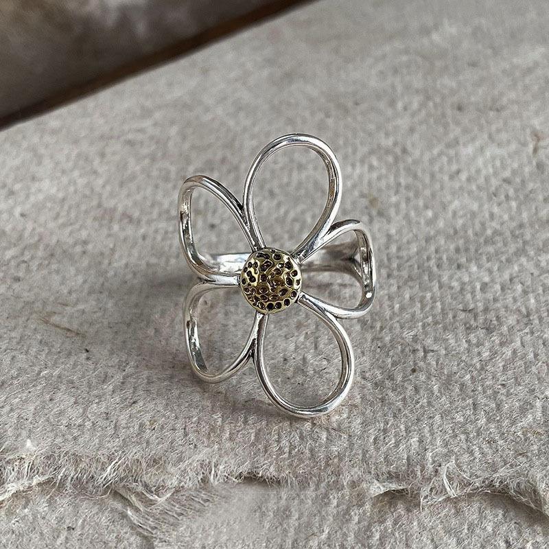 Trend Arched Wide Ring For Female Geometry Punk Design Jewelry Asymmetric Gift