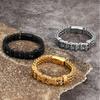 Punk Stainless Steel Motorcycle Chain Bracelets Men Never Fade Gold Color Wide Wristband Rider Bangles Jewelry Luxury Male Gifts