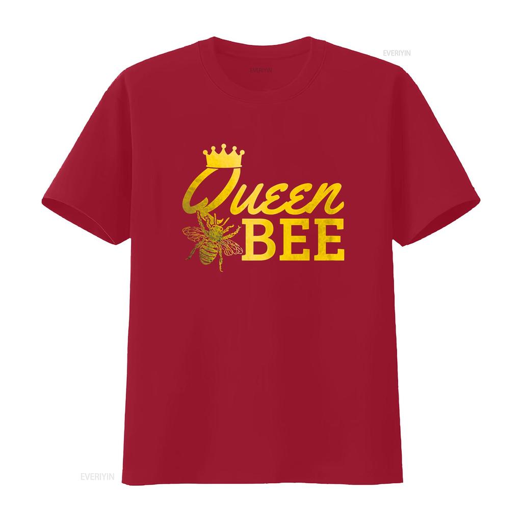 Womens Queen Bee Beekeeper Beekeeping Vintage Funny Cute Girls T Shirt Vintage Washed Versatile Fashion Breathable Graphic