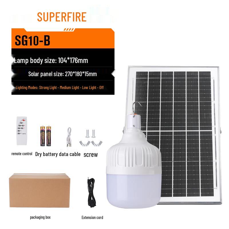 

SupFire SG10-B Solar LED Bulb Light