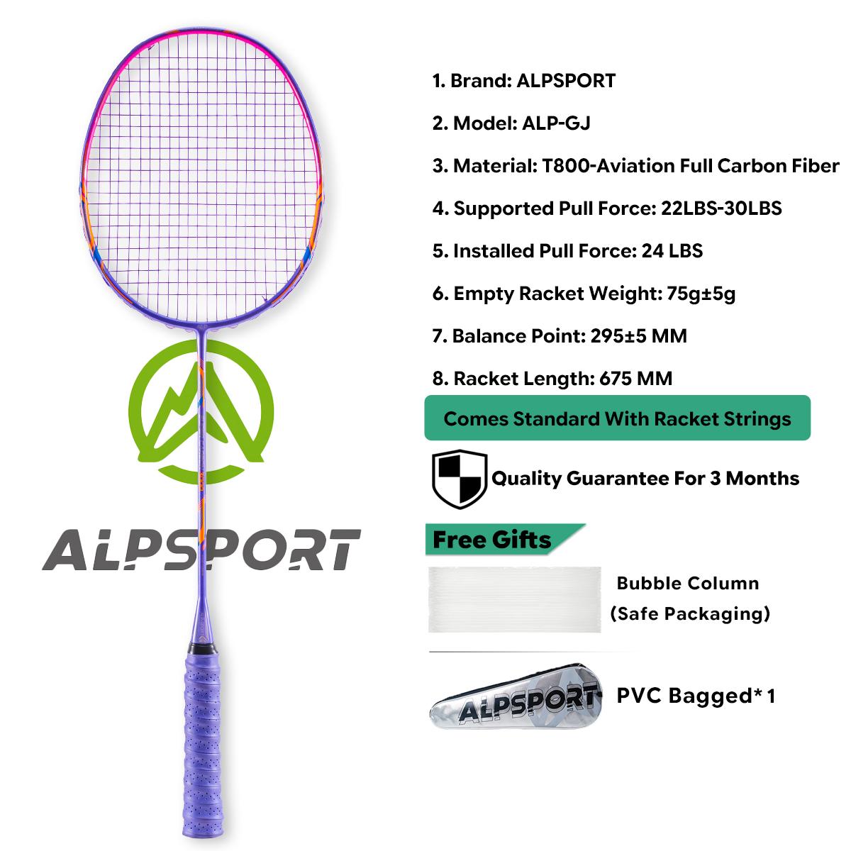 Alp GJ 10U Ultralight 52g T800 Bow And Arrow Badminton Racket Authentic Tensile Force 13kg Outdoor Sports Carbon Fiber Titanium
