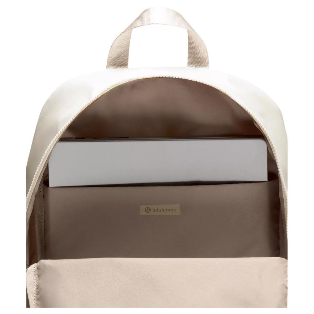 Lululemon Everywhere 22L Classic Logo Nylon Backpack Unisex Backpack Ivory LU9CMAS-069076