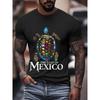 Mens Gulf Of Mexico Print T Shirt Summer Holiday Short Sleeve TShirts Casual Tops Tees New