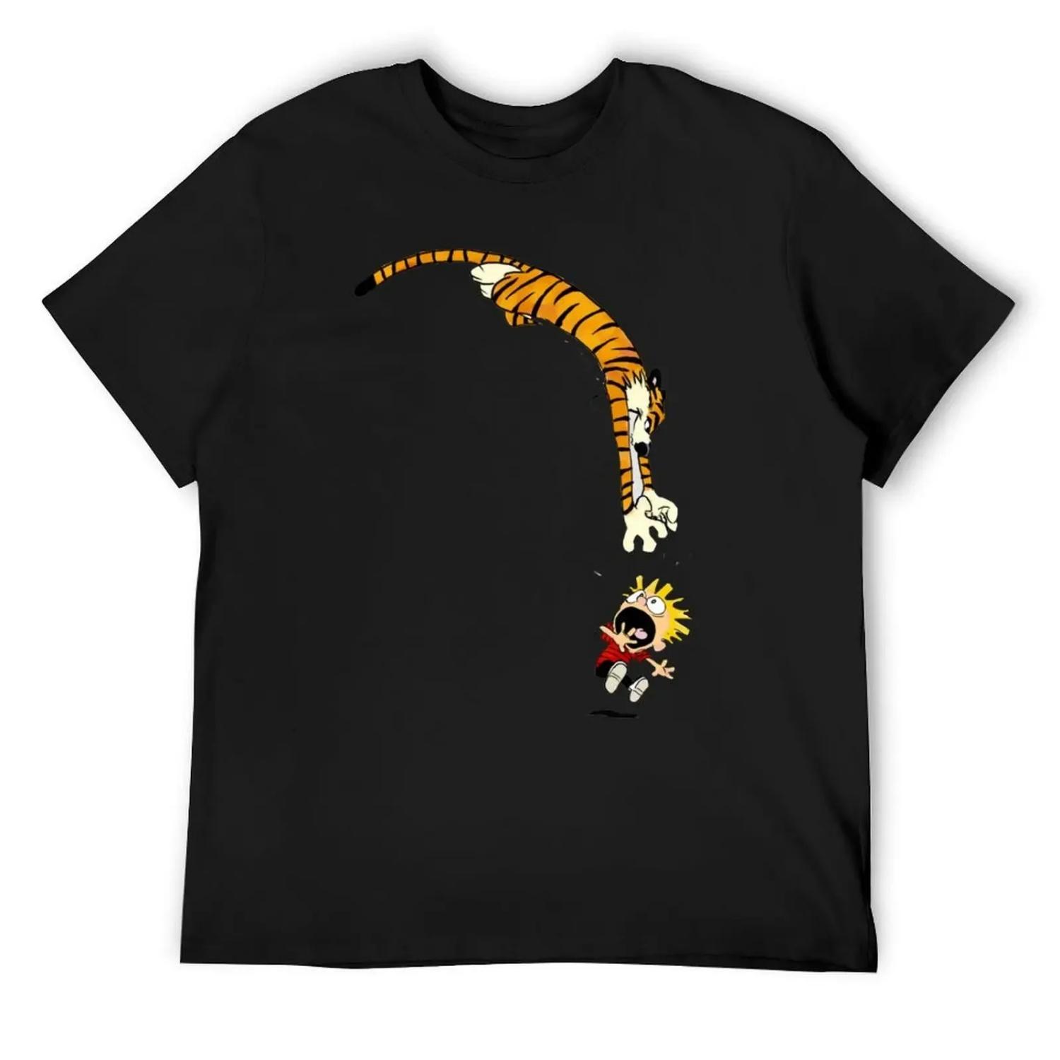 

Футболка Calvin and hobbes, футболки с графикой рэпера, Одежда, Роскошные мужские однотонные футболки S чёрный