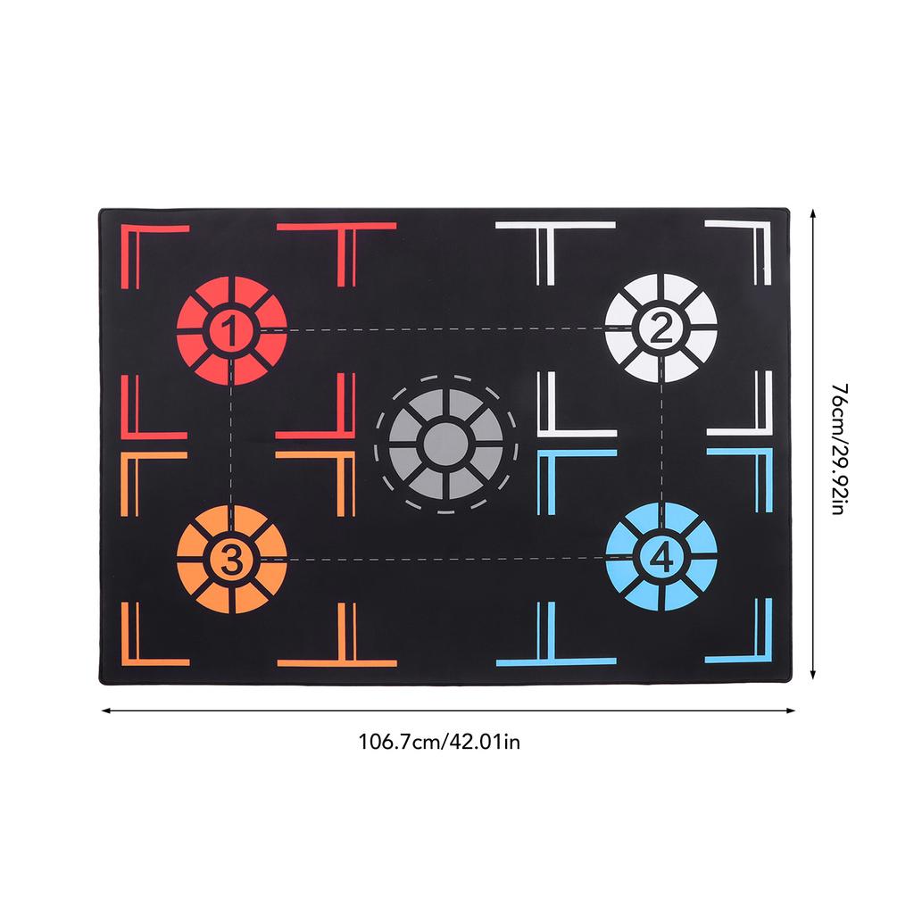 Basketball Footstep Training Mat Non Slip Dribble Silent Sports Auxiliary Props 76 X 106.7 X 0.2 Cm