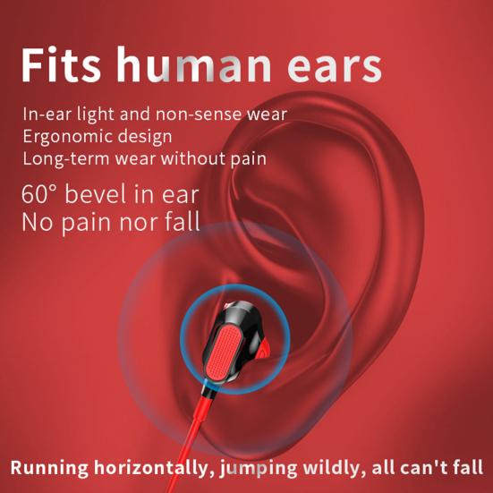 Wired Earbud Stereo Surround High Clarity Calls Playing Games Listening To Music Bass 90 Degree Bend Plug Wired Headset Men Accessories