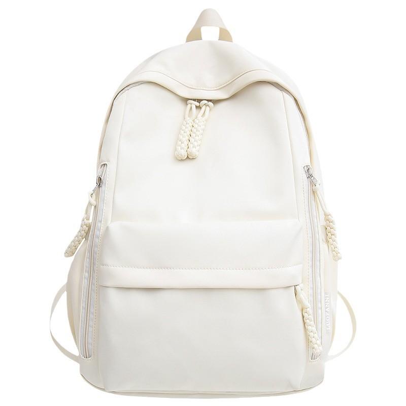 Schoolbag Children Elementary School Girls Junior High School Students High School Simple Solid Color College Student Backpack