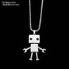 New Necklace Cool Man Cartoon Robot Fashion Trendy Masculine Pendant Pendant Pendant Decoration