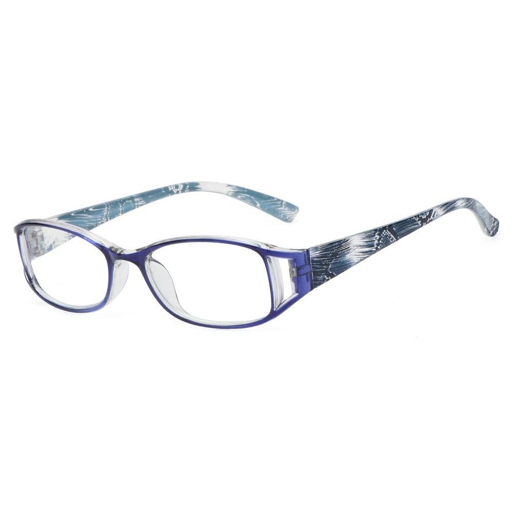 1pc Anti-Blue Light Reading Glasses Urltra-Light Eye Protection Women Men Flowers Elegant Eyeglasses Diopter +100~+400