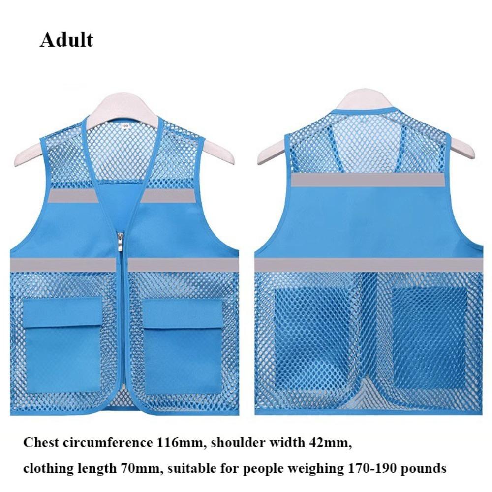 High Visibility Running Sports Vest Mesh Breathable Multicolors Warning Safety Protective Vest Reflective Strip