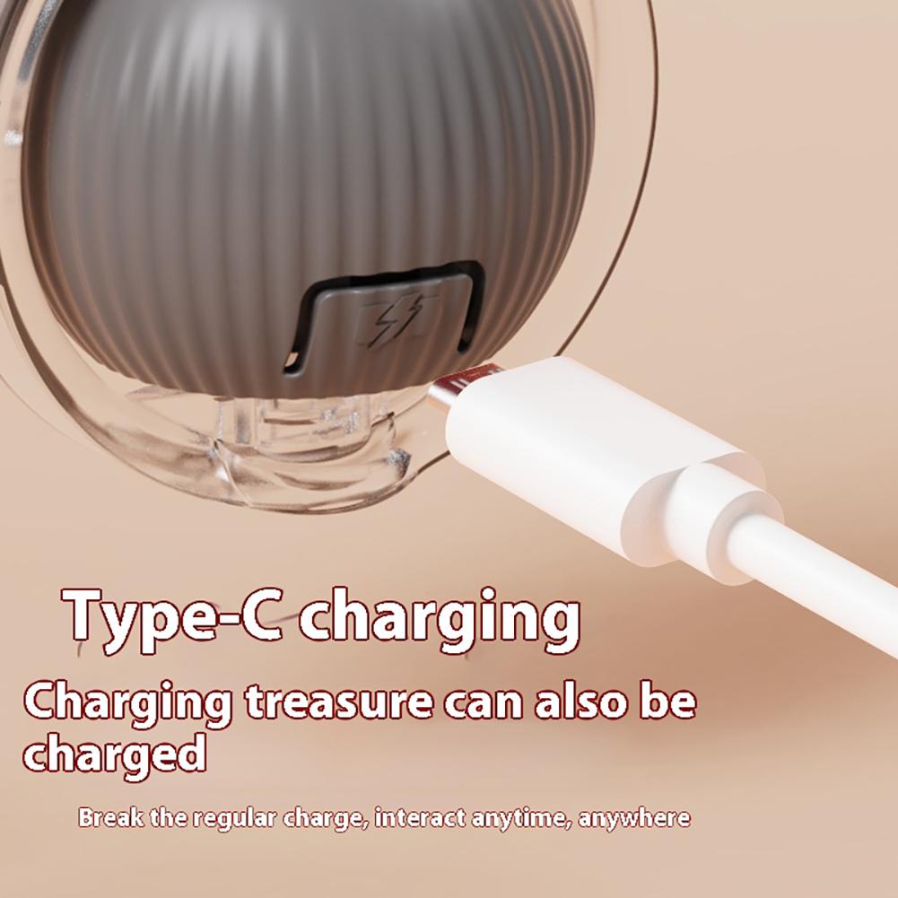 Interaktives Katzenball-Spielzeug, automatischer rollender Ball, Kunstschwanz, wiederaufladbar, intelligentes elektrisches Haustierspielzeug, Hunde- und Katzentraining, imitieren Sie eine Maus