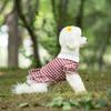 Skin-friendly Pet Clothes Cotton Puppy Skirt Bichon Frise Spring Pet Dress  For Small Medium Dogs