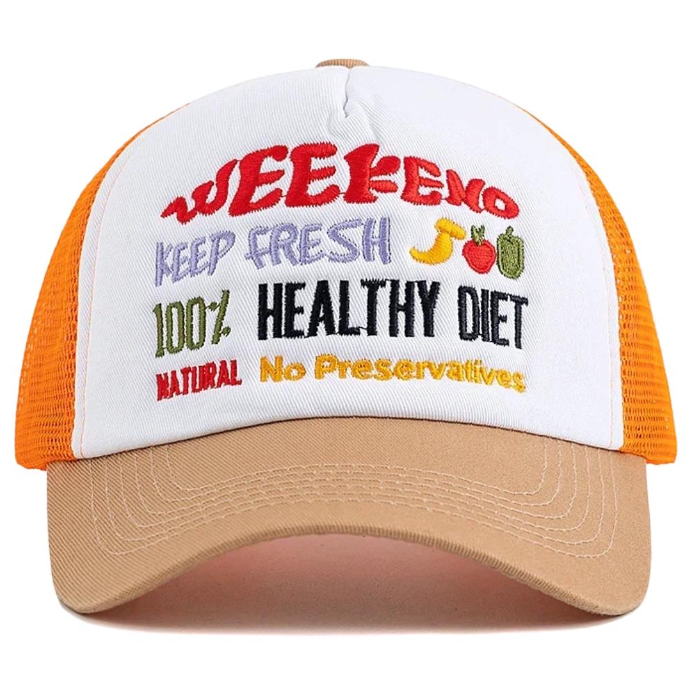 Unisex Embroidered Patch Mesh Baseball Cap For Men Women Casual Outdoor Streetwear Trucker Hats