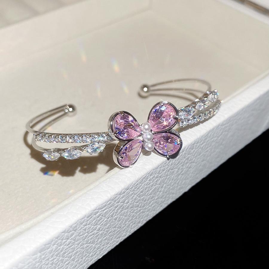 Luxury Zirconia Double Layer Butterfly Bracelet: Elegant, Versatile Jewelry for Women