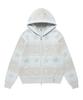 Cavish Nordic Knit Zip Up Hoodie Blue(Cv2Ffuk680A)