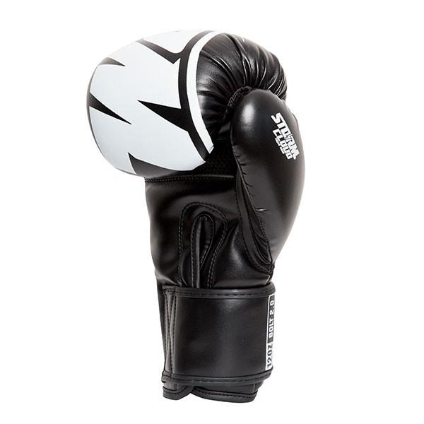 StormCloud Bolt 2.0 Boxing Gloves Black/White 10oz