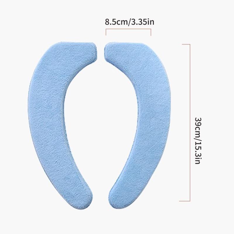 Plüsch-Klebe-Toilettensitzkissen für den Wintergebrauch, waschbar, verdicktes und warmes Toilettensitzkissen mit Saugfunktion