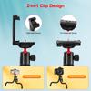 Zeadio Flexible Camera Tripod with Ball Head Cold Shoe Portable Selfie Stick Handle Grip for Vlogging and Travel with Sports Cameras and 360° & Mount,