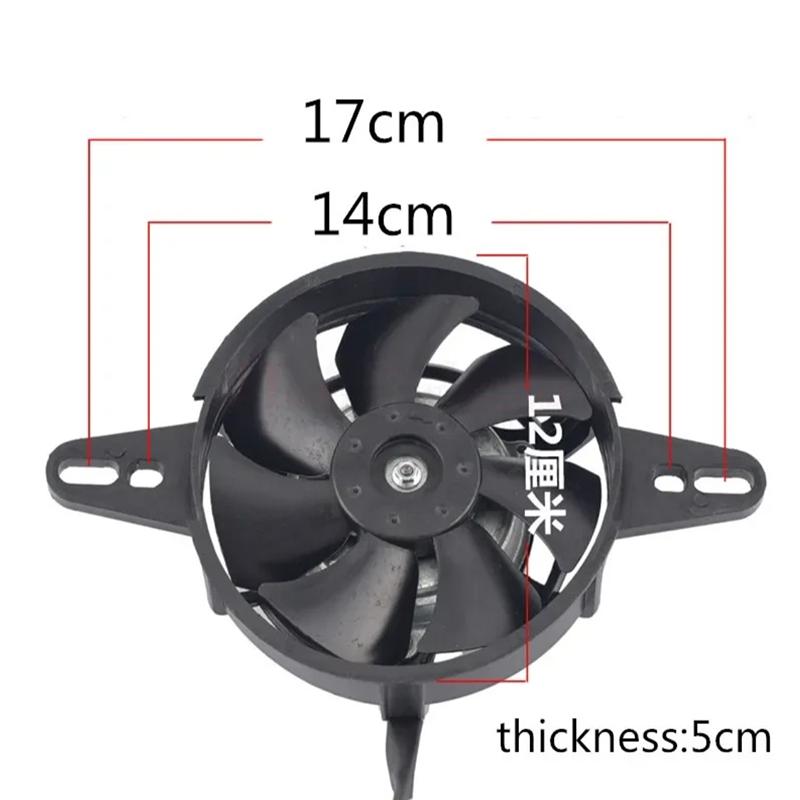 Oil Cooler Engine Radiator Electric Cooling Fan Fit for 150cc 200cc 250cc Chinese ATV Quad Go Kart Motorcycle