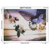 100% Full 5D Diy Daimond Painting Butterflies 3D Diamond Painting Round Flowers