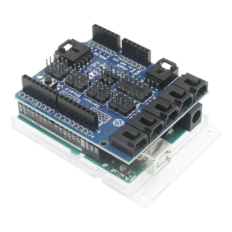 

Sensor Shield V4.0 Expansion Module, IO Sensor Expansion Board Compatible with R3 Controller