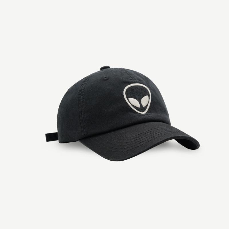 Cartoon Embroidered Baseball Cap Summer Street Trend Hip-hop Baseball Cap Women Korean Style Soft Top Wide-brimmed Couple Peaked Cap