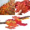 50Pcs Artificial Silk Maple Leaf Autumn Fake Leaves Garland Maple Leaves Vine Thanksgiving Halloween Wedding Party Decor