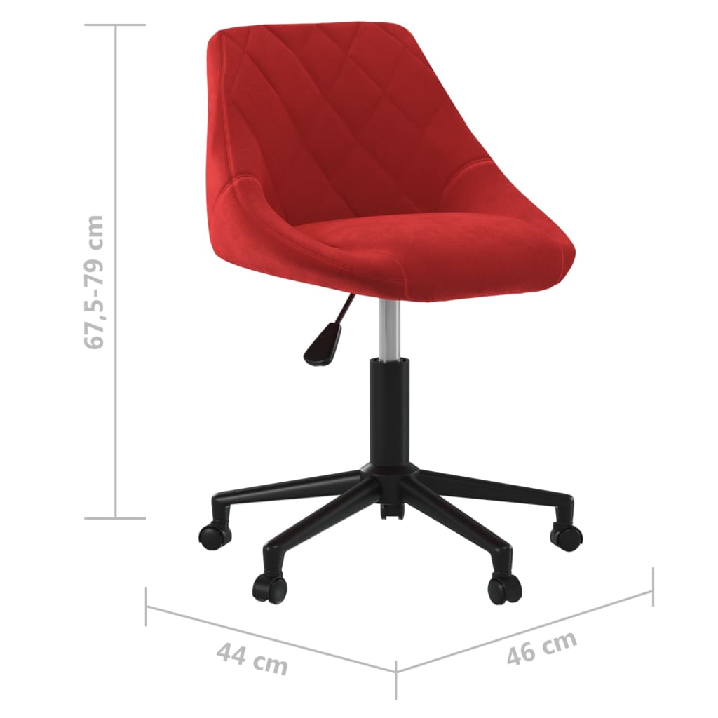 Dining Room Chair Swivel Burgundy Velvet