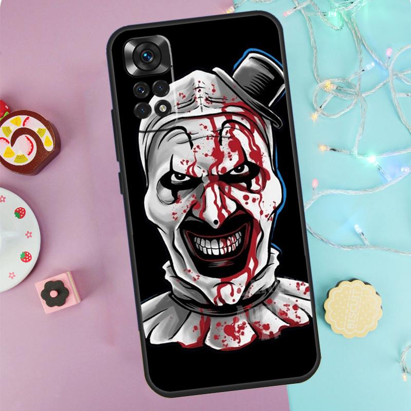 Horror Movie Terrifier Case For Xiaomi Redmi Note 14 Pro 9 10 11 12 13 9S 10S 11S 12S Redmi 14C 10C 12C 13C Cover