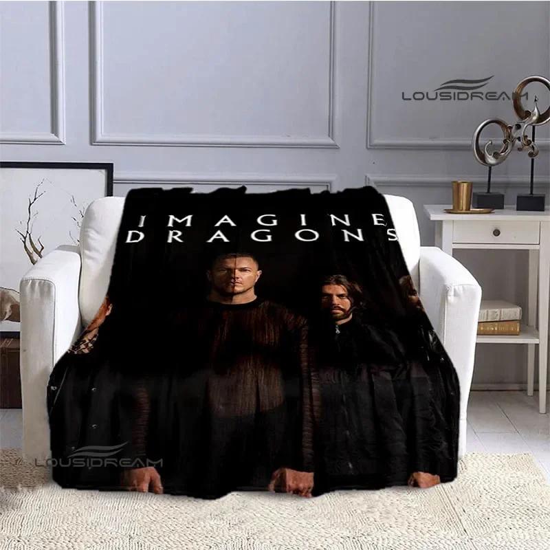 Rock Band Imagine Dragons Printed blanket flannel warm blankets bed linings Soft and comfortable blanket birthday gift