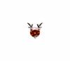 Bien Vetu Orange Moissanite Earrings 0.5 Carat Rudolph