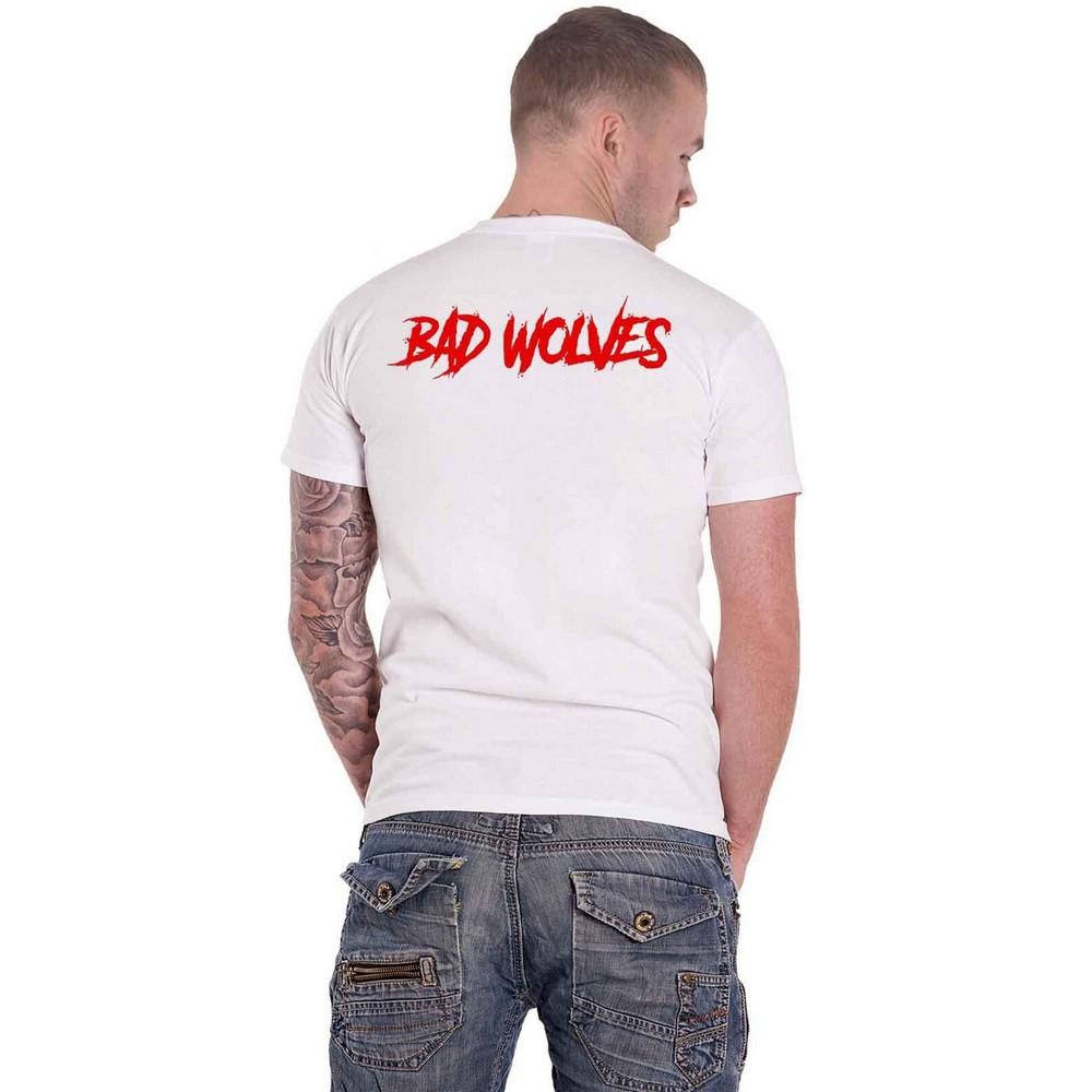 Bad Wolves Unisex Adult Dear Monsters Eye Cotton Logo T-Shirt