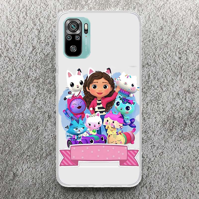 Cartoon Gabbys Dollhouse Soft Case for Xiaomi Redmi Note 10 9 9S 8 Pro 7 9T 5 Phone Shell Mi 11T 12T 10T 12 11 Lite 6X A3 Cover