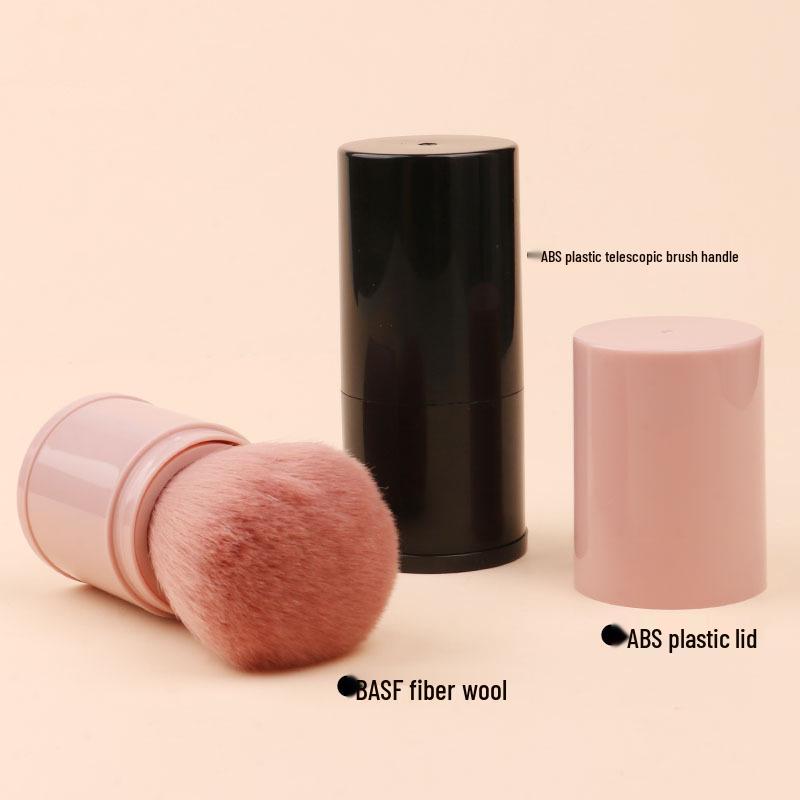 

Retractable Round Loose Powder Brush: Single-Head Makeup and Nail Art Tool.
