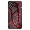 For Samsung Galaxy A05 4G Cover Marble Pattern Tempered Glass+PC+TPU Anti-scratch Shell