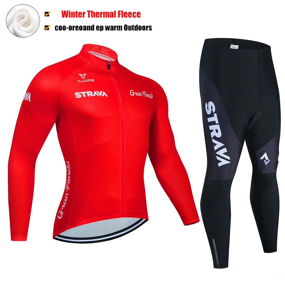 2026 Winter Fleece Warm Cycling Suit Set, Mountain Bike Cycling Suit Set Long Sleeve Men's Winter Cycling Pants Cycling Suit Fleece