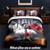 Set Biancheria da Letto Design Cristiano Ronaldo 1 Copripiumino + 2 Federe Morbido Traspirante Biancheria da Letto per la Casa