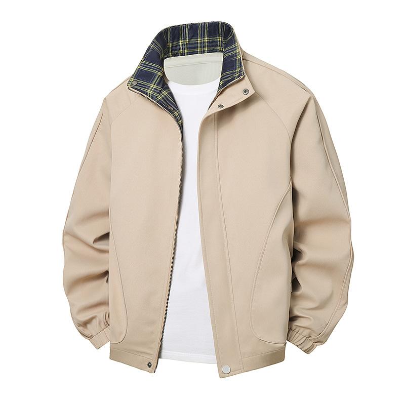 Men's Jacket, Pilot Stand Collar Jacket, Baseball Jacket, Loose Casual Top