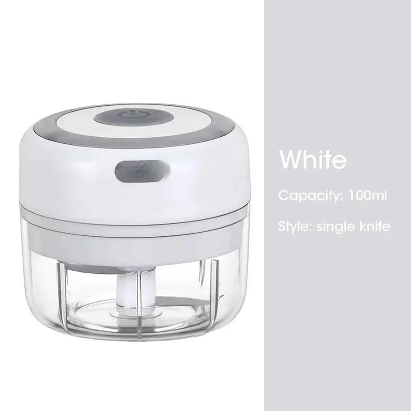 Electric Mini Garlic Chopper,100/250ML Food Chopper Garlic Mincer USB Garlic Chopper,Chili Chopper,Portable Small Food Processor