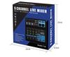 5-Channel USB Bluetooth DJ Mixer: Driver-Free Sound Card for Live Broadcast, Home, and Stage Use