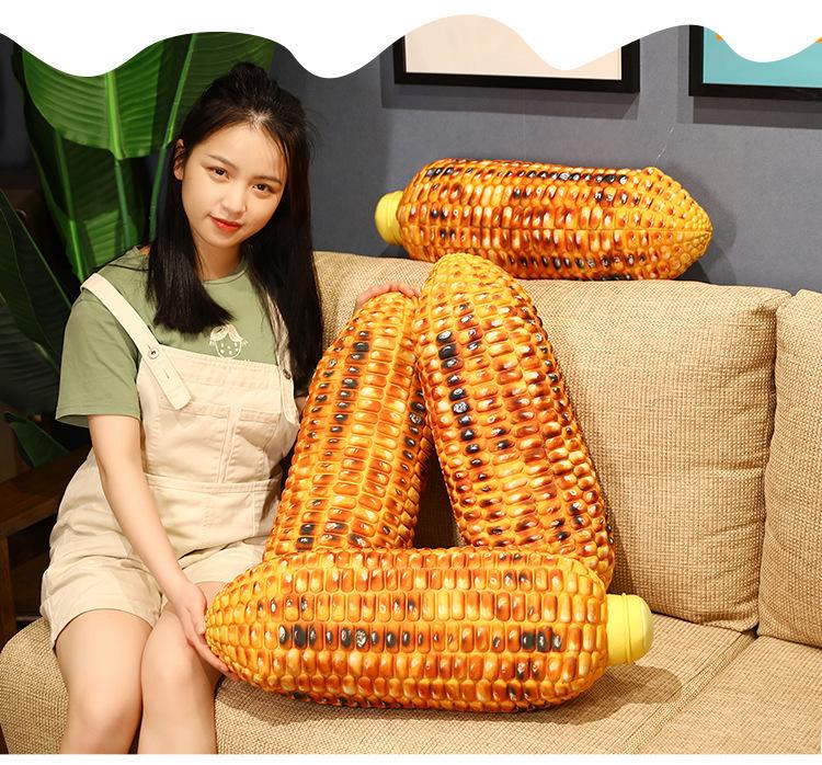 Quirky Grilled Corn Plush Doll - Creative Gift Pillow Toy for Girls