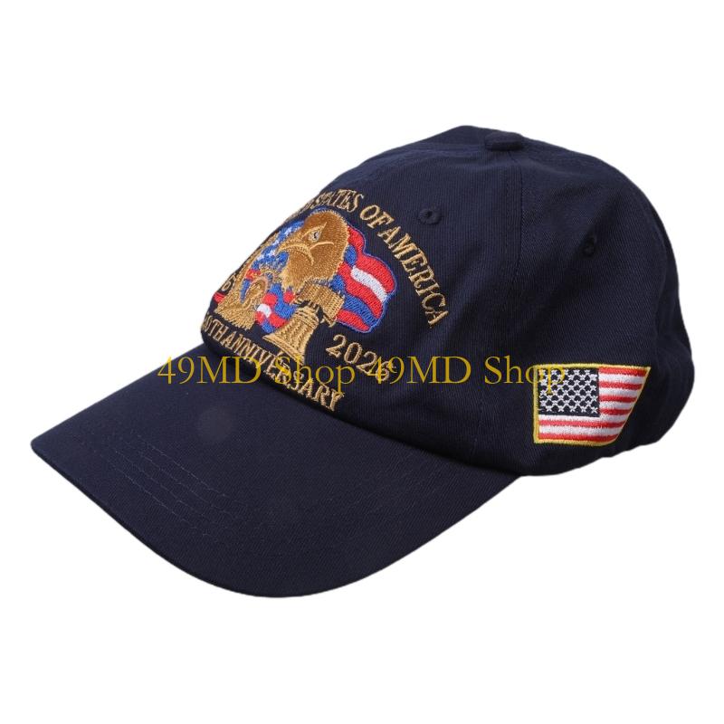 49MD United States 250th Anniversary Hat Bird Printed Baseball Cap Secures Fit