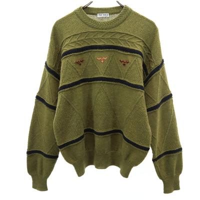 FAICARO 80s 90s Made In Italy Wool Blend Old Long Sleeve Sweater 48 Knit Men's Used