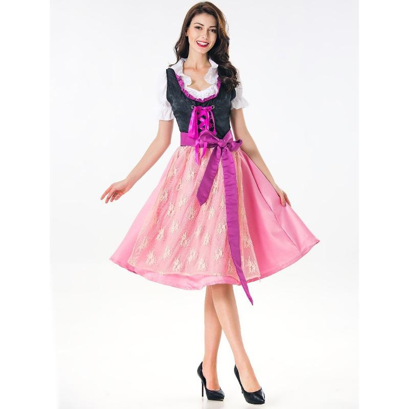 Sexy Maid Costume Game Uniform, Halloween Cosplay Oktoberfest Maid Stage Costume Performance Costume