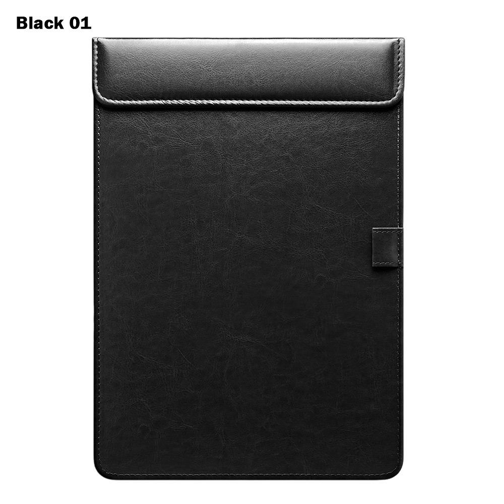 PU Leather Signature Writing Pad Magnetic Absorption Menu Folder Multi-functional Clip Board  Hotel