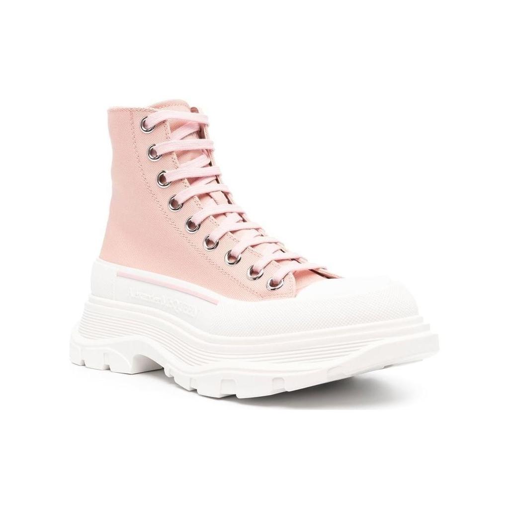 (WMNS) Alexander McQueen Tread Slick Boots 'Pink White' Women's 697080W4LR19243
