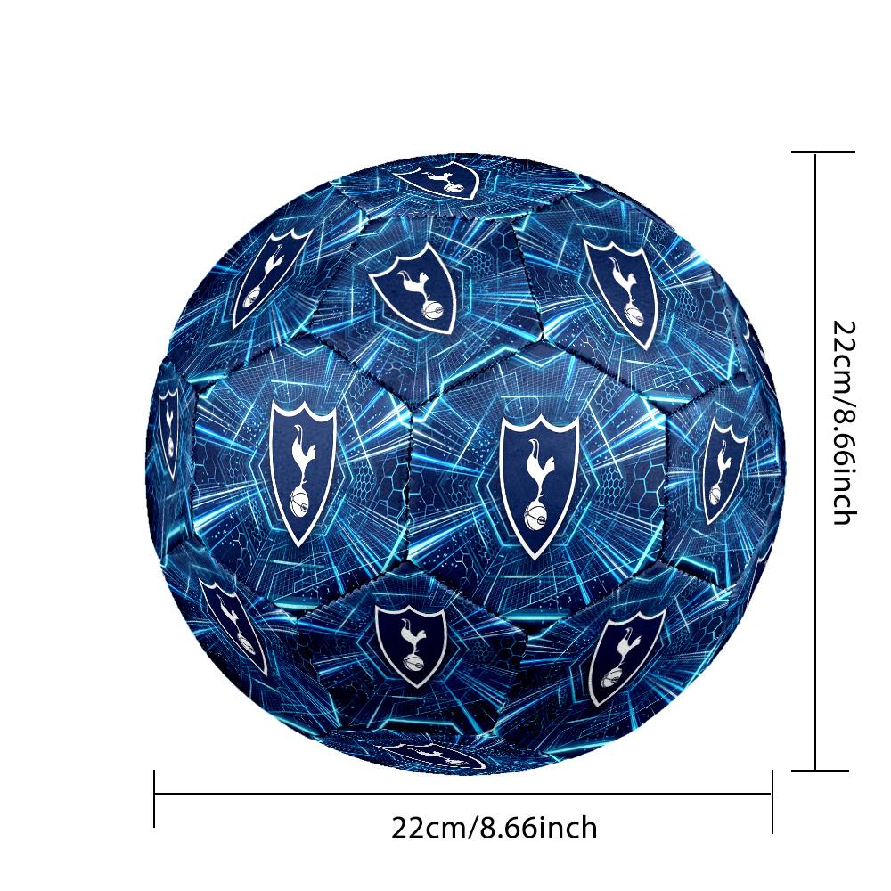 Tottenham Hotspur Thema Fußballball Größe 5 Fußballball Weiche Haptik Professioneller Trainingsfußball für Outdoor-Sportarten