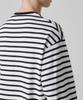MUSINSA STANDARD Breton Stripe Relaxed Long Sleeve T-Shirt [White/Black]