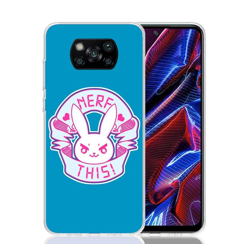 Game O-Overwatchs-DVA Phone Case For Xiaomi Poco F7 Ultra X7 X6 Pro X5 Redmi 15 15C 13 13C 12 12C 10 10A 10C 9 9A 9C 9T Shell Po