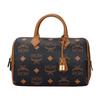 Classic Print Metal Hardware Boston Bag Women Shoulder Bag Black MWBEAEA04BK